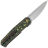 Нож Kansept Integra stonewash сталь S35VN рукоять Green/Yellow Carbon Fiber
