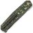 Нож Kansept Integra stonewash сталь S35VN рукоять Green/Yellow Carbon Fiber