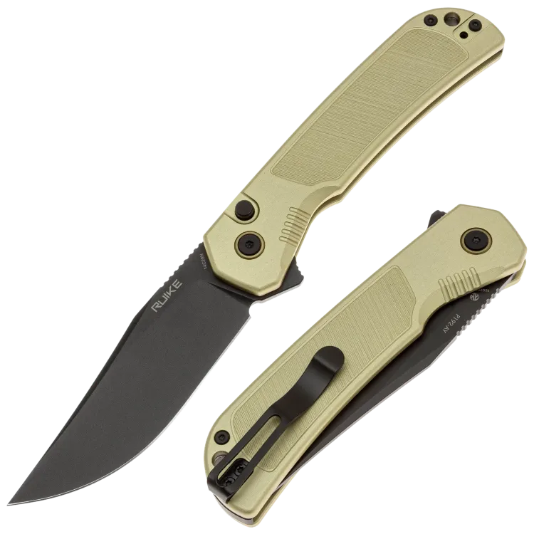 Нож Ruike P192-AY сталь 14C28N рукоять Bronze Aluminium
