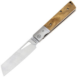 Нож SHOOZIZ HAN219A satin сталь 5Cr15MoV рукоять Steel/Olive Wood