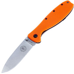 Нож ESEE Zancudo stonewash сталь AUS-8 рукоять Orange GFN (BRKR1OR)