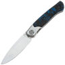 Нож NL Knives Frodo Element Вода Drop сталь M398 рукоять ZDI- Elmax/Chaotic Blue CF