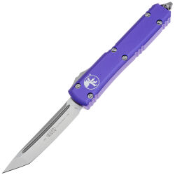 Нож Microtech Ultratech T/E stonewash сталь M390 рукоять Purple Aluminium (123-10PU)