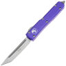 Нож Microtech Ultratech T/E stonewash сталь M390 рукоять Purple Aluminium (123-10PU)