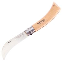 Нож садовый серповидный Opinel 8 VRI рукоять бук в блистере (000656)