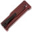 Нож Reate EXO-U-V2 сталь Stainless steel рукоять Red Aluminium