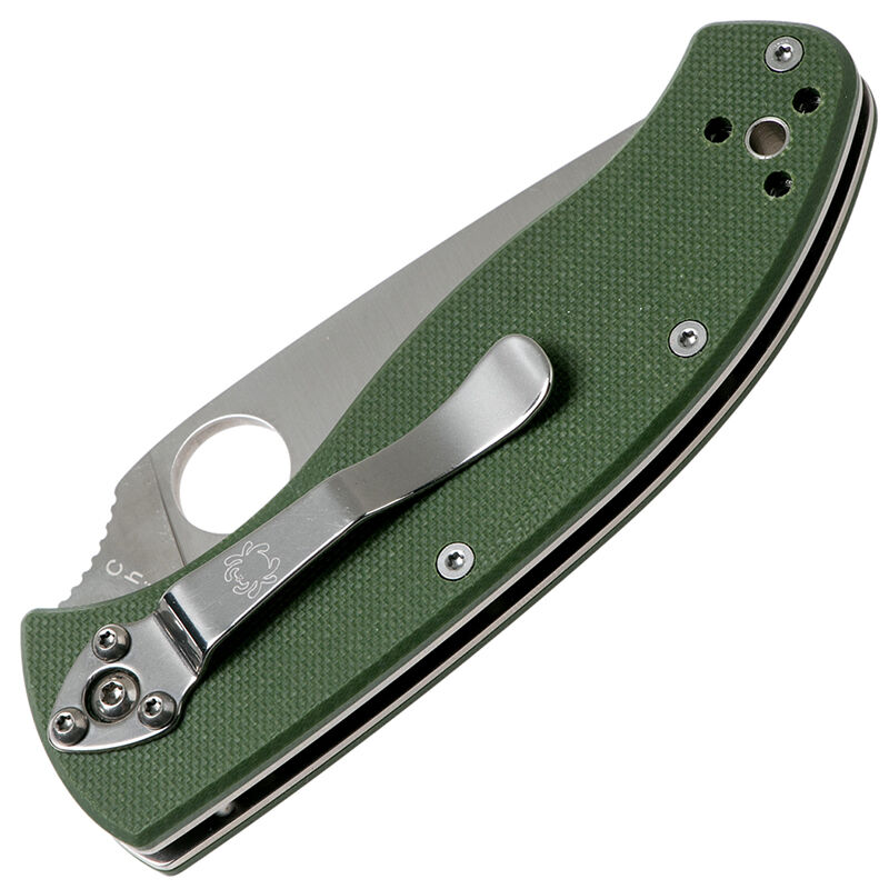 Складной нож Spyderco Tenacious C122GPGR сталь 8Cr13MoV, рукоять G-10 Green...