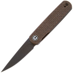 Нож CIVIVI Lumi blackwash сталь 14C28N рукоять Brown Burlap Micarta (C20024-5)