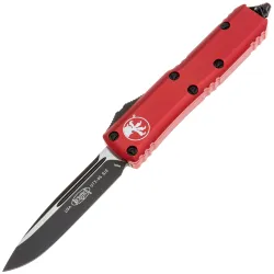 Нож Microtech UTX-85 T/E black сталь M390 рукоять Red Aluminium (233-1RD)