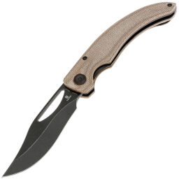 Нож Tenable Gideon blackwash сталь Nitro-V рукоять Brown Micarta