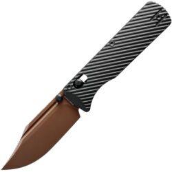 Нож Vosteed Vombat Bowie copper dune сталь M390 рукоять Black Aluminium