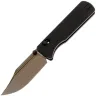 Нож Vosteed Vombat Bowie copper dune сталь M390 рукоять Black Aluminium