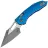 Нож Microtech Stitch Ram-Lok сталь M390MK рукоять Fluted Blue Aluminium (169RL-10APFLBL)