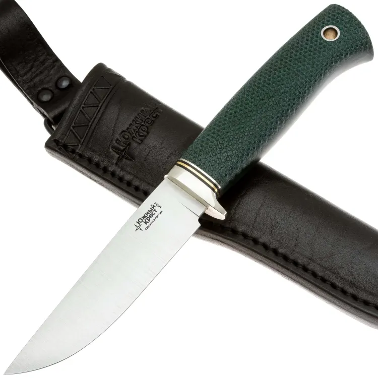 Нож Южный Крест Партнер Эксперт конвекс сталь N690 рукоять микарта изумруд (303.5352)