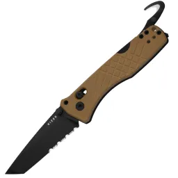 Нож Kizer Aegis T black сталь AEB-L рукоять Brown G10