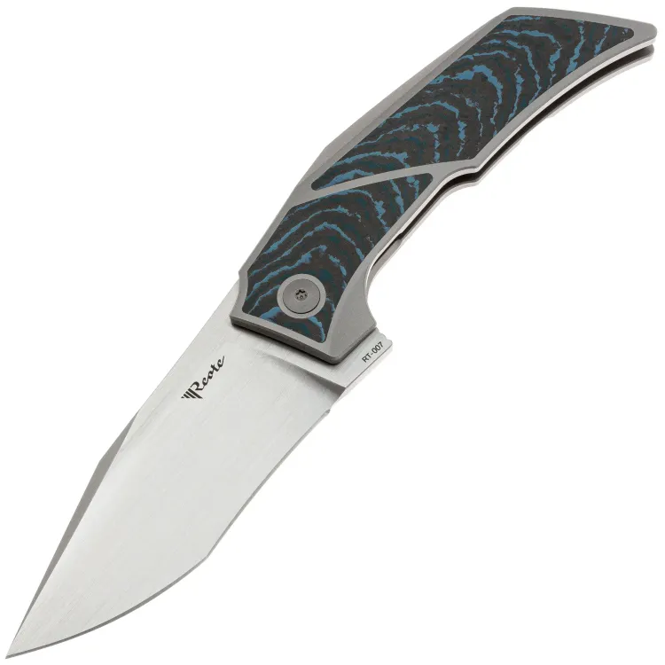 Нож Reate T3500 hand satin сталь M390 рукоять Grey Ti/Crosscut Arctic Storm FatCarbon