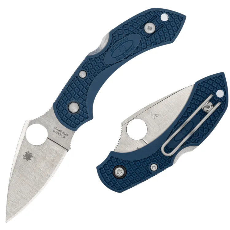 Нож Spyderco Dragonfly 2 сталь CPM-SPY27 рукоять Cobalt blue FRN (C28PCBL2)