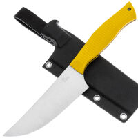 Нож кухонный Owl Knife Пчак полевой сталь N690 рукоять желтый G10