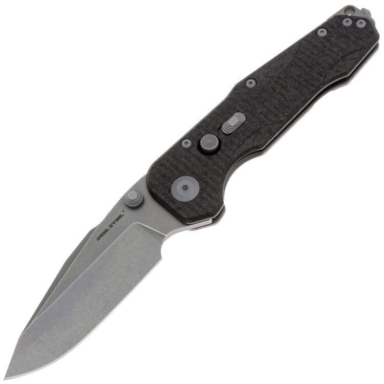 Нож Real Steel Evolution Drop сталь S35VN рукоять Shredded CF/Titanium (9913)