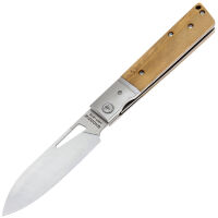 Нож SHOOZIZ HAN219B satin сталь 5Cr15MoV рукоять Steel/Olive Wood