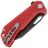 Нож Kristal Ravelin cталь D2 Black рукоять Red G10