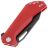 Нож Kristal Ravelin cталь D2 Black рукоять Red G10