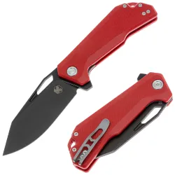 Нож Kristal Ravelin cталь D2 Black рукоять Red G10