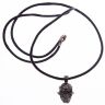 Кулон Schmuckatelli 20" Leather Necklace with Grins Pendant (Hematite Plated)