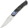 Нож NL Knives Frodo Element Воздух Bowie сталь ZDI-Elmax рукоять Timascus/Chaotic White CF
