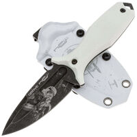 Нож N.C. Custom Grave LE Stormtrooper blackwash сталь AUS-10 рукоять White G10
