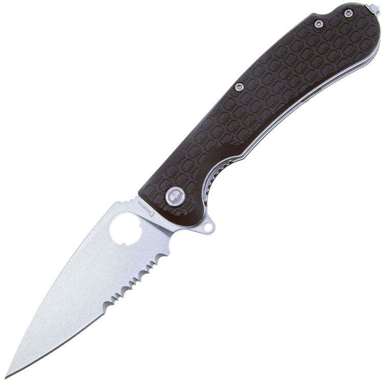 Нож Daggerr Resident DL stonewash serrated сталь 8Cr14MoV рукоять Black FRN