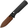 Нож Vosteed Vombat Drop point copper dune сталь M390 рукоять Black Aluminium
