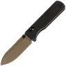 Нож Vosteed Vombat Drop point copper dune сталь M390 рукоять Black Aluminium