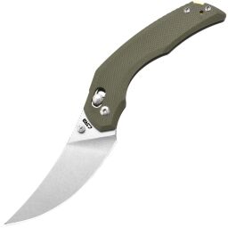 Нож CJRB Nanner Stonewash сталь AR-RPM9 рукоять Green G10 (J1955-GN)