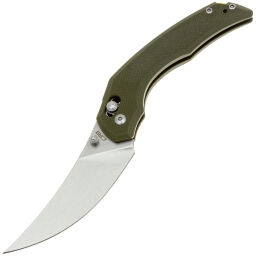 Нож CJRB Nanner Stonewash сталь AR-RPM9 рукоять Green G10 (J1955-GN)