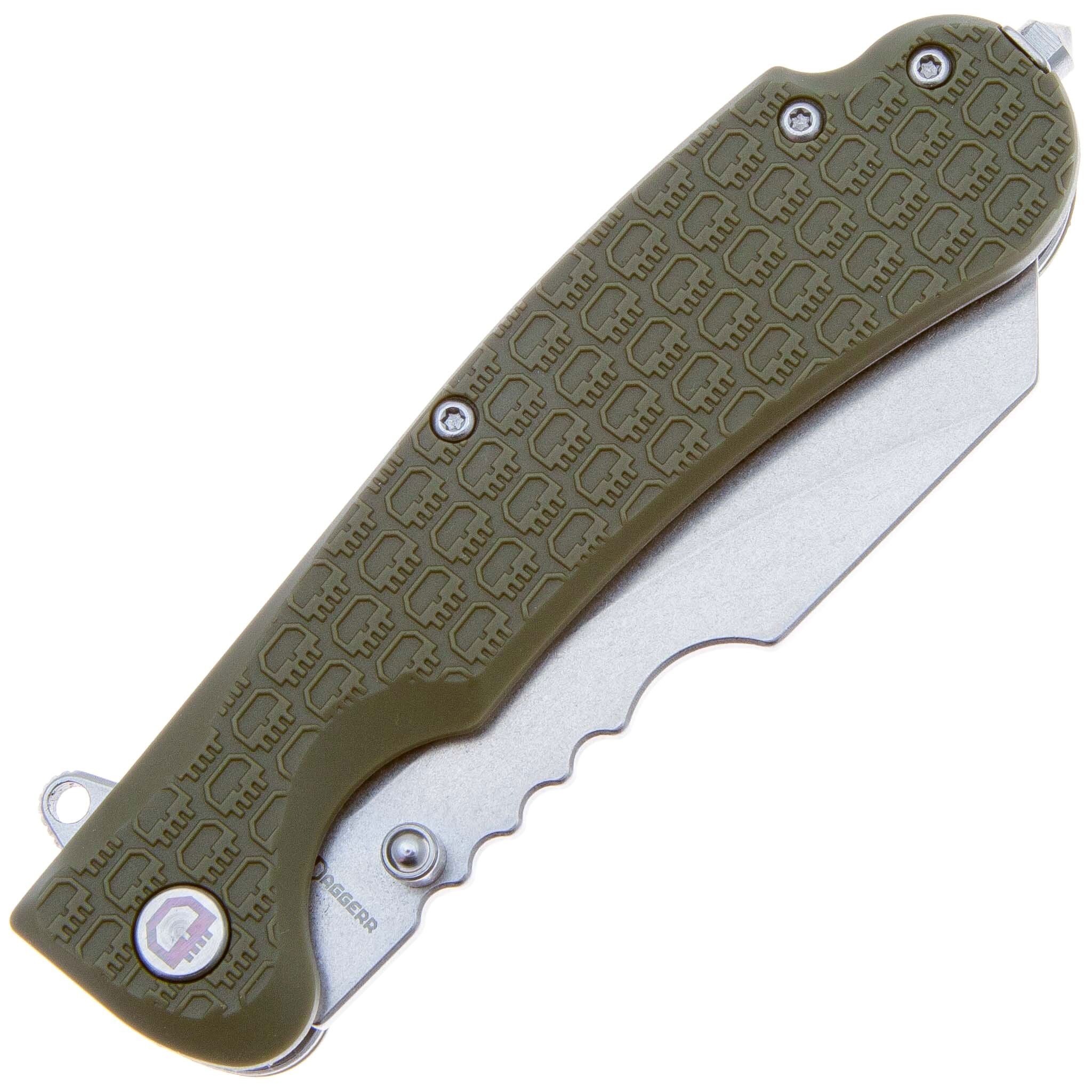 Daggerr Rhino stonewash 8Cr14MoV Olive FRN Forest Home