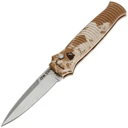 Нож Piranha Bodyguard stonewash сталь S30V рукоять Desert Camo Aluminium (P-6C)