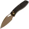 Нож Tenable Heron rose gold сталь Nitro-V рукоять Black Aluminium