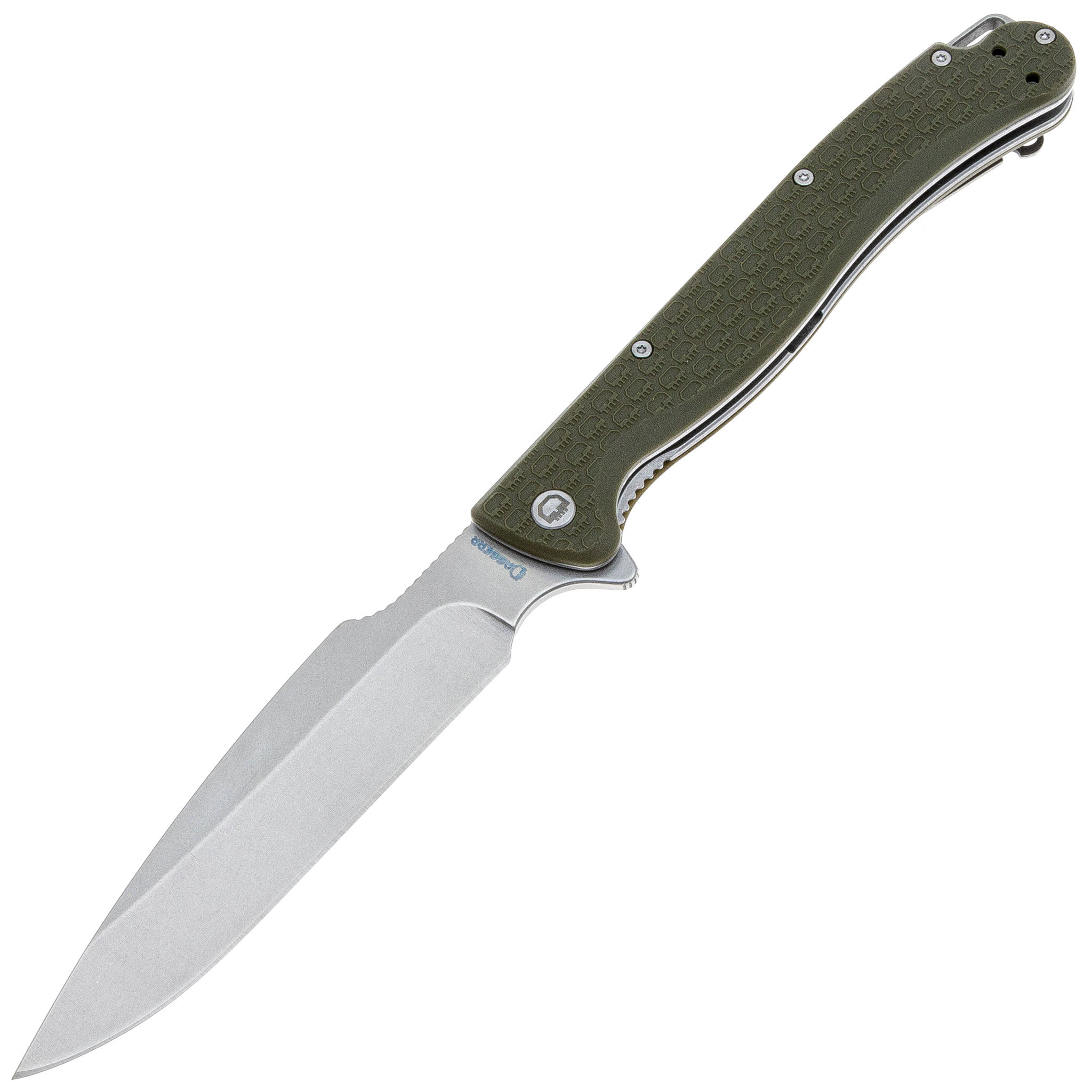 Нож Daggerr Harpoon DL stonewash 8Cr14MoV Olive FRN | Магазин ножей  Forest-Home