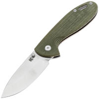 Нож Kristal Zaponka Mega cталь D2 Satin рукоять Green Micarta/Ti