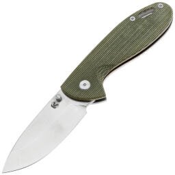 Нож Kristal Zaponka Mega cталь D2 Satin рукоять Green Micarta/Ti