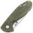 Нож Kristal Zaponka Mega cталь D2 Satin рукоять Green Micarta/Ti