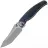 Нож Rike Knife Hunter 1 сталь CPM-S90V рукоять Dark Gray Ti/Blue Green Carbon Fiber