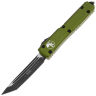 Нож Microtech Ultratech T/E black сталь M390 рукоять Olive drab Aluminum (123-1OD)