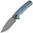 Нож ZT 0044 stonewash сталь S90V рукоять Blue Titanium (0044BLU)