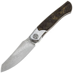 Нож NL Knives Frodo Element Земля Sheepfoot сталь ZDI-Elmax рукоять ZDI-Elmax/Chaotic Bronze CF