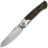 Нож NL Knives Frodo Element Земля Sheepfoot сталь ZDI-Elmax рукоять ZDI-Elmax/Chaotic Bronze CF