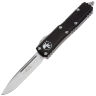 Нож Microtech UTX-85 S/E stonewash сталь M390 рукоять Black Aluminum (231-10)