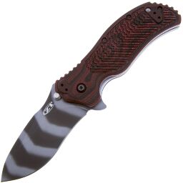 Нож ZT ZT0350TSC Tiger Stripe сталь S30V рукоять Black/Cherry G10