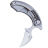 Нож Bestech Strelit сталь M390 рукоять Gray Ti/Blue Marble CF (BT2103D)